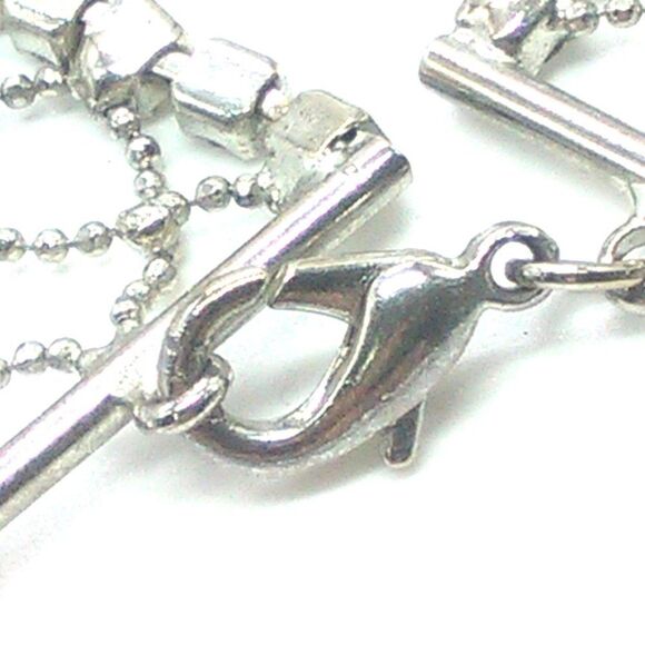 VTG Silver-tone Crystal Rhinestone Metal Mesh 7" Bracelet Lobster Clasp - Picture 12 of 16